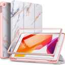 SURITCH Case for iPad 10.2 2021/2020/2019 (9th/8th/7th Generation), Shockproof Protective Smart Cover Case with Stand and Auto Sleep/Wake for iPad 10.2 Inch (Marble)