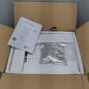 Bookshelf with LED Lights, Modern 4-Tier Bookcase, Open Storage Book Shelf, 11  14.2  50.4 Inches, Small Narrow Bookshelves for Living Room, Home Office, Bedroom, White