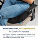 SitCushion Extra Large Memory Foam Seat Cushions for Office Chairs, Pressure Relief Seat Cushion for Tailbone Pain Relief, Desk Chair Pad for Sciatica, Lower Back Pain Relief (Cooling Black)