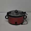 Crock-Pot 6-Quart Cook & Carry Oval Manual Portable Slow Cooker, Red - SCCPVL600-R