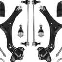 Control Arm, Front Lower Control Arm Ball Joint Sway Bar Tie Rod Boot Compatible With 2013-2017 Honda Accord Automatic Transmission 2.4L ONLY, 2015-2017 Acura TLX 2.4L K642509 K642517