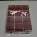 12pcs Christmas Tree Hanging Ball Decoration 2.4Inch Velvet Christmas Ornaments Balls Flocked Shatterproof Plastic Xmas Tree Ball for Party Holiday Wedding Home Decor (1, Burgundy, 12PCS)