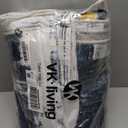 VKLIVING 5'x7' Area Rug Abstract Machine Washable Rug, Non-Slip Modern Woven Boho Soft Carpet Washable Rugs for Living Room, Bedroom, Kitchen, Dining, Office & Home Dcor (Gold Brushstroke)