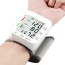MMIZOO Wrist Blood Pressure Monitor Large LCD Display BP Machine Adjustable Cuff 5.31-7.68 inch Automatic 99x2 Sets Memory with Carrying Case for Home Use (White)