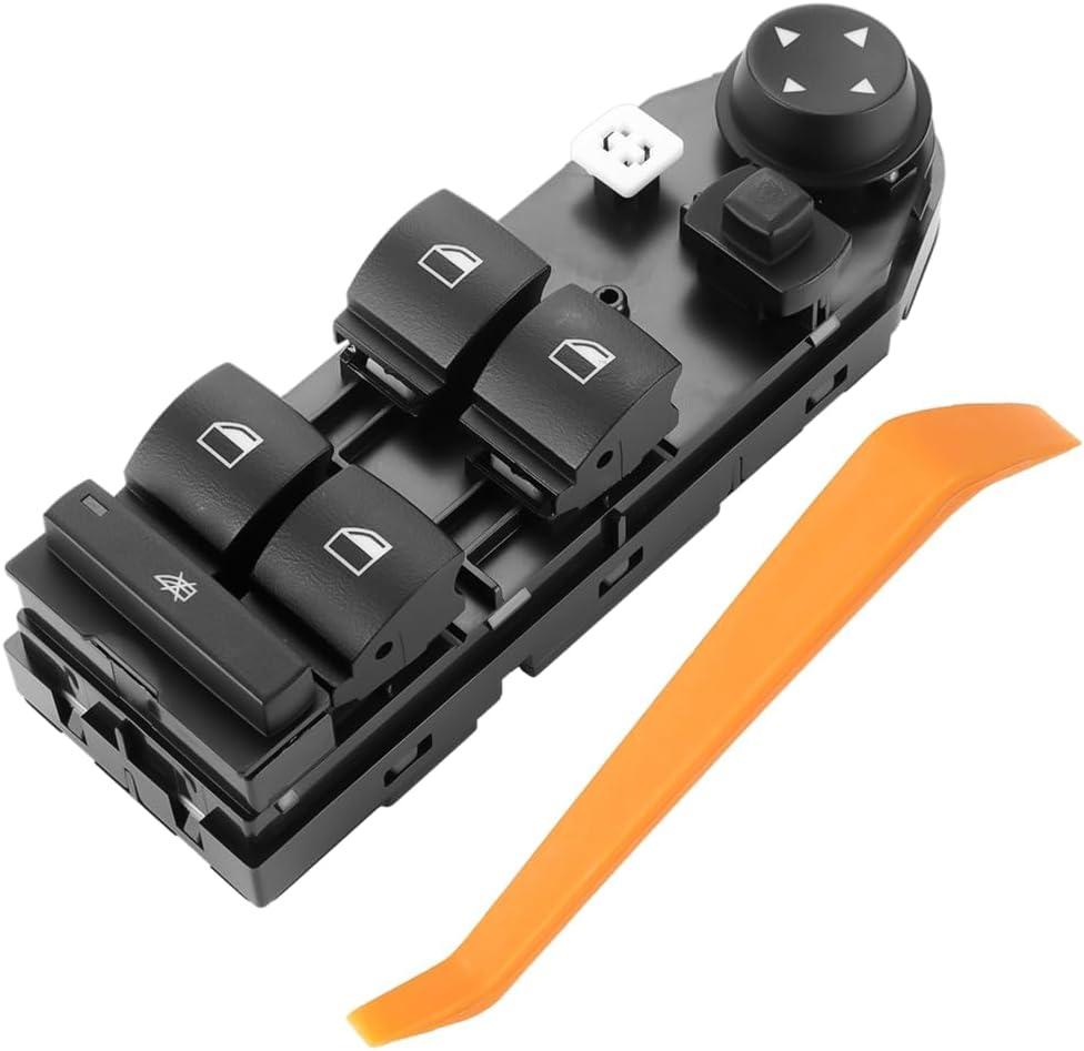 Front Left Driver Side Master Power Window Switch - Compatible for BMW X3 2.5L L6 - Gas, 3.0L L6 - Gas 2004-2010 - Replace Part 61313414354