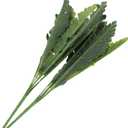 SAFIGLE Artificial Snake Plant and Sansevieria Leaves 9-Head Faux Greenery 2pcs Lifelike Snake Plant Ornament for Home Dcor Indoor Outdoor Floral Arrangement