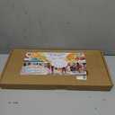 Acrylic Sticker Display Stand with Curved Pockets for Big 4'' Stickers- Brochure Holder with Customizable Space - On the Go Display Stands for Vendor Events - Ideal for Small Business Vendors (Medium)