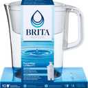 Brita Tahoe Water Filter Pitcher, BPA-Free Water Pitcher, Replaces 1,800 Plastic Water Bottles a Year, Lasts Two Months or 40 Gallons, Includes 1 Filter, Kitchen Accessories, Large - 10-Cup Capacity