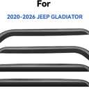 Window Visors Rain Guards for 2020-2026 Jeep Gladiator, Out-Channel Window Vent Wind Deflectors Visors Shades for 20-26 Gladiator