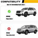Running Boards Fit for 2023-2026 Honda Pilot Aluminum Side Steps 600 LBS Load, 2 PCS Right and Left Side Step Rail Removable Nerf Bars with Brackets
