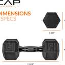 CAP Barbell Coated Dumbbell Weight | 20lb