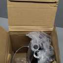 Brown Curtain Rods for Windows 72 to 144 Inch 7/8" Diamete Heavy Duty Adjustable Window Curtain Rod with Decorative Finials for Farmhouse Bedroom Living Room Kitchen Outdoor