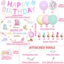 Baking Theme We Are Mixing up Some Birthday Fun Party Decoreations Happy Birthday Banner Cake Topper Baking Theme Cupcake Toppers Latex Balloons for Girls 1st 2nd 3rd Birthday Party Decor Supplies