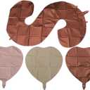 6pcs Cream Color Number Heart Foil Balloons 1 2 3 4 5 6 7 8 9 Happy Birthday Party Decorations Boy Girl Cream Color Number Balloon