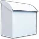 NACH Large Mailbox for House, 12.4x7.1x11.8 White Mailboxes for Outside, Waterproof Mailbox - Baxter-Style Wall Mount Mailboxes for Outside