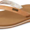 REEF Cushion Sands Women's Beach Flip Flop, Ultra Soft Cushion Footbed, Arch Support (8, Natural)