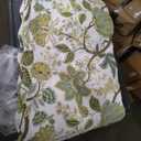 3-Piece Quilt Set Quilted Bedspread Cotton Coverlet Set Floral Oversized Quilted Bedding Set for All Season, White Vine, King Size
