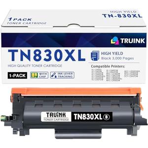 TN830XL Toner Cartridge Replacement for Brother TN830XL TN-830XL High Yield Toner Compatible with Brother HL-L2460DW HL-L2480DW HL-L2400D DCP-L2640DW MFC-L2900DW MFC-L2820DW Printer (Black, 1 Pack)