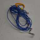Petbobi Dog Tie-Out Cable and Stake - 30ft Heavy Duty Cable with Spring, No Tangle, 16in Ground Stake, Ideal for Yard, Camping and Beach, Suitable for Small Medium Large Dogs Up to 120 lbs, Blue