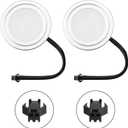 12V DC 1.5W Range Hood Lights with SM Socket, Hole Closet Stove LED Light Recessed, Bright White Kitchen Range Hood Light Bulbs Replacement, 2Pack 6500K (SM Socket-Female Head-Plastic)