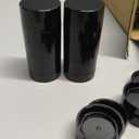 10 Pcs 40ml/1.4 Oz Empty Round Deodorant Containers, Black Empty Twist Up Tubes with Caps, Plastic Deodorant Bottles Refillable Lip Balm Tube for Lipstick Crayon Chapstick DIY Make Own