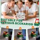 Dumpster Fire Campfire Flickering Night Light, 3D Dumpster Fire Night Light Plug in Decorations, Campfire Flicker Flame Nightlight Indoor Figurine Lamps Gift for Kids Adult