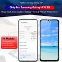 YWLRONG for Samsung Galaxy A16 5G Screen Replacement for Samsung A16 5G SM-A166U SM-A166B SM-A166P SM-A166E Display Touch Screen Digitizer Assembly Replacement with Toolswith Frame