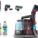 Shark Carpet Cleaner Machine, Portable Upholstery StainStriker, Spot, Odor & Stain Remover, 2 Carpet Cleaner Solutions, 3 Tools, Perfect for Pet Hair, Area Rugs, Couches, Burgundy, PX203BRN
