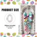 3 x Nuxovilar Pastel Bow Easter Door Cover 35x71 Inches Polyester