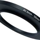 40.5mm to 58mm Step-Up Ring Filter Adapter for All Brands UV ND CPL Metal Ring Step-Up Rings Adapter Filter (40.5mm-58mm)