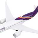 Daron Toy Airplane Thai Airways Single Plane Die-Cast Metal Model Airplane Toy with Plastic Parts & Authentic Livery for Kids Ages 3+