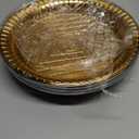 10.8" Catering Trays with Lids [5 Pack], Disposable Pie Carrier with Clear Lid Round Party Trays and Platters for Party Cake Pie Sandwich Cookie (5)