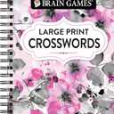 Brain Games - Large Print Crossword (Floral)