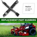137-1999-03 Lawn Mower Blades Compatible with to ro Timer Cutt er SS 4200, 4225 and Ex Mark Quest 42" Deck Replaces for 137-1999, 2 Pack