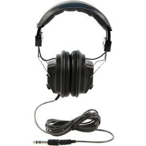 Califone 3068AV Switchable Stereo/Mono Over-Ear Headphones, 3.5mm and Adapter Plug, Black