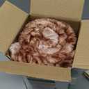 Electric Heated Blanket Throw 50''x60''Size Faux Fur Heating Blanket 10 Heating Settings, 1-8h Timer & Overheat Protection, Machine Washable, Soft Flannel and Sherpa Full Body Warmth (Brown)