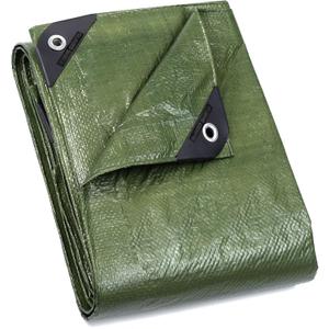 GUARD SHIELD Tarp Green 8x8 Feet Multi Purpose Waterproof Poly Tarp Cover 5mil