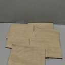 HolidayIdeas All Weather Outdoor Patio Sheer Curtains 6 Pcs Linen Look Rod Pocket Sheer Outdoor Curtains for Porch, Balcony, Gazebo, Pergolas, Cabana, Linen, 54x95 Inchs