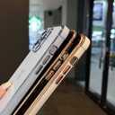 ZTOFERA Designed for iPhone 13 Pro Max Case 6.7 inch,Cute Plating Edge Love Hearts Pattern with Camera Lens Protection Phone Cover for Girls Women,Pink