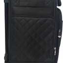 Everything Mary Rolling Scrapbook Tote – Black Quilted Craft Bag with Wheels – Storage Organizer for Scrapbooking, Papercraft, Art Supplies & Portable Craft Tools, Large