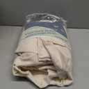 Nanspring Warm Beige Linen Curtains 84 Inch Length 2 Panels Set for Living Room Rod Pocket Back Tab Light Filtering Window Drapes for Bedroom Dining Room Protect Privacy Modern Farmhouse Decor 52x84