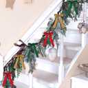 36 Pieces Valentine's Day Velvet Bow Valentine Ribbon Wreath Bow Bulk Romantic Crafts Gift Pretied Set for Garland Home Decor Wedding Outdoor Indoor Decor(Dark Green, Wine Red, Brown,1'' Wide)