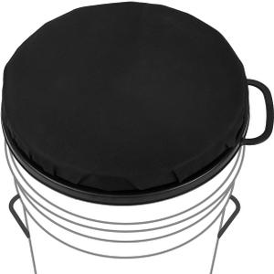 5 Gallon Bucket Seat, 360-Degree Swivel Seat Foam Cushion Bucket Seat Lid with Waterproof Cover for Dove Duck Hunting, Fishing, Baseball, Gardening and Camping (Black)