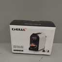 CHULUX Compact Espresso Machine, 20 Bar Single Serve Coffee Maker, Dual Brew Sizes for Espresso and Lungo, 1400W Rapid Brewing, Mystic Gray (Upgrade Model)