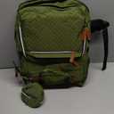 DERJUNSTAR Diaper Bag Backpack, Large Baby Bag with Changing Pad, Thick Padded Back & Straps, Laptop Compartment, Waterproof Travel Backpack with USB Port, Multi-Function for Mom & Dad, Army Green