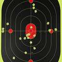 12x18-Inch Bullseye Glowshot Splatter Targets, 50 Packs