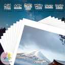 Mat Board Center, Pack of 5, 18x24 for 16x20 White Photo Picture Mat Set - Mat, Backing, Clear Bag - Acid Free, 4-ply Thickness - for Pictures, Photos, Framing