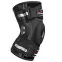 NEENCA Professional Knee Brace for Knee Pain, Hinged Knee Support with Patented X-Strap Fixing System, Strong Stability for Pain Relief, Arthritis, Meniscus Tear, ACL, PCL, MCL, Runner, Sport, Workout (Small, Black - Single)