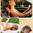 6 PCS French Flat Hair Clips for Women 2 Styles Large Matte Flat Claw Clips Strong Hold No-Slip French Hair Barrettes for Thick Thin Hair(Brown 2)