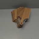 6 Pcs Cutting Board Bulk Kitchen Thicken Chopping Platter with Handles Wooden Charcuterie Serving Trays Blank Wood Boards for Engraving Wedding Housewarming(Walnut,11 x 5 Inch)